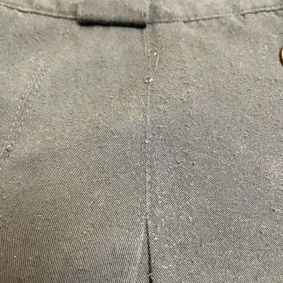 Vintage Best American Midi Skirt Juniors 7/8 Black Button Goth Witchy Whimsigoth - Picture 8 of 8